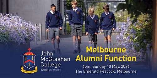 John McGlashan College Alumni Event, Melbourne