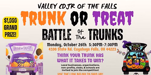 Valley CDJR of the Falls Trunk or Treat: Battle of the Trunks