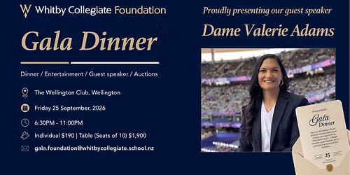 Whitby Collegiate Foundation Gala Dinner 2026