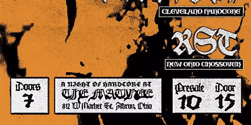 Sewn Tight, Dead in My Eyes, Crucible & RST at The Matinee