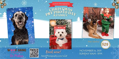 Christmas Pet and Family Photo Event
