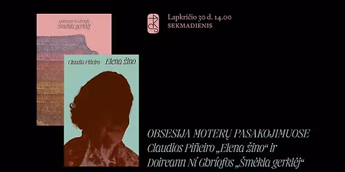 Obsesija moter\u0173 pasakojimuose: C. Pi\u00f1eiro \u201eElena \u017eino\u201c ir D. N\u00ed Ghr\u00edofos \u201e\u0160m\u0117kla gerkl\u0117j\u201c