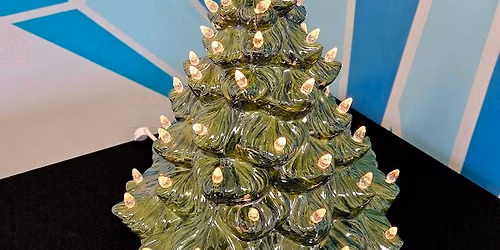 XL Vintage Ceramic Tree Painting (7\/18 at 1pm)