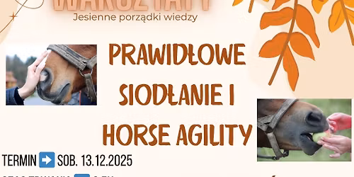  Warsztaty "Prawidłowe siodłanie i horse agility"