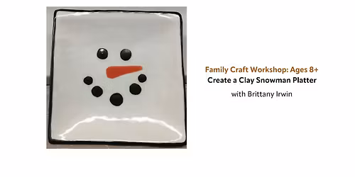 Create a Clay Snowman Platter