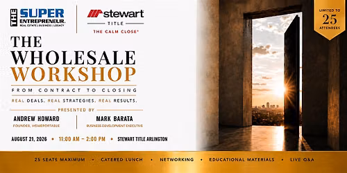 The Wholesale Workshop | Session 2: Off Market Lead Generation