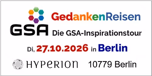 GSA-Inspirationstour in BERLIN: 6 Redner:innen je 10 Min.