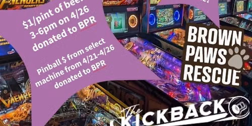 Kickback Bar pinball and puppies