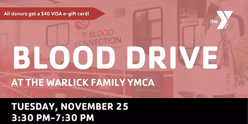 Blood Drive at the Warlick Family YMCA