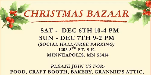 Annual Christmas Bazaar
