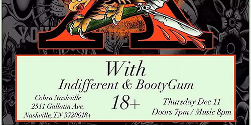 Venue: Don't Bite Your Tongue | Bootygum | Indifferent
