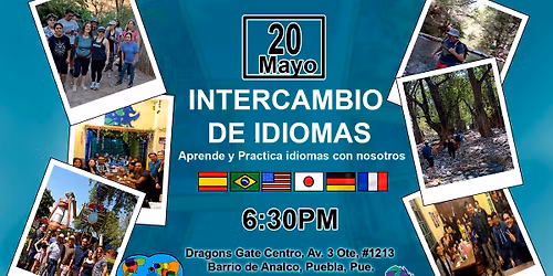Intercambio de Idiomas - pr\u00e1ctica Ingl\u00e9s, Alem\u00e1n, Espa\u00f1ol, Japon\u00e9s, Chino.
