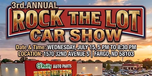 3rd Annual Rock The Lot Car show