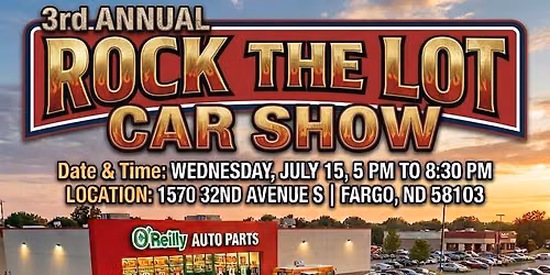 3rd Annual Rock The Lot Car show