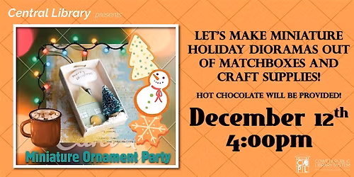 Teen Crafts: Miniature Ornament Party