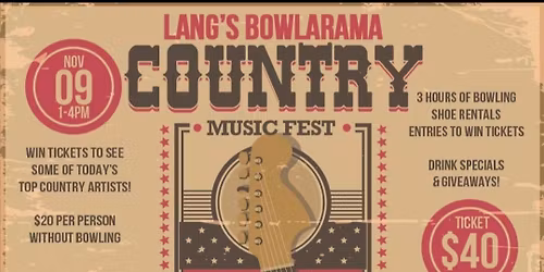 Lang's Country Fest (line dance on side stage)