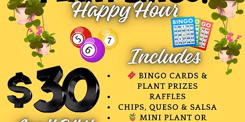 Plant Bingo Happy Hour!