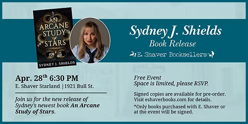 Sydney J. Shields Book Release