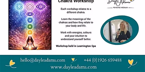 Throat Chakra Workshop - Saturday 30th May - Leamington Spa - \u00a330