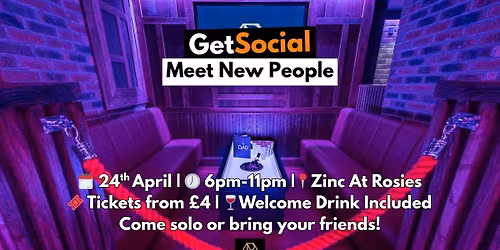 GetSocial Drinks | Meet New People & Make Friends (20s\u201340s) \ud83c\udf79