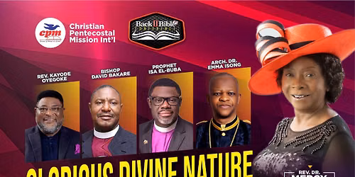 BACK TO BIBLE INTERNATIONAL CONFERENCE OCTOBER EDITION 2026