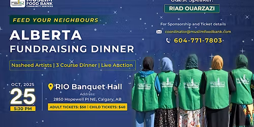 Support your Alberta Food Banks Fundraising Dinner
