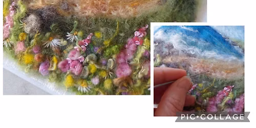 Needle Felted Seascape Picture Workshop