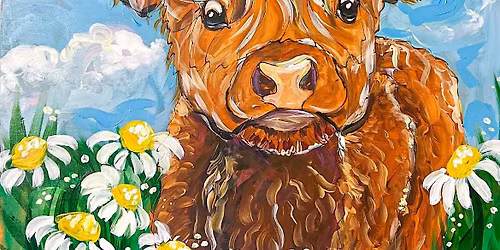 Paint Night : \u201cCute cow\u201d