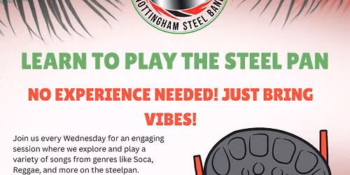 Learn to play the Steel Pan with Nottingham Steel Band