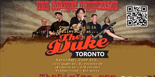 The Digital Immigrants at The Duke, in Leslieville