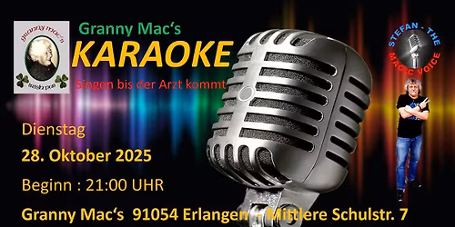 Kult Karaoke Night im Granny Mac's Irish Pub Erlangen