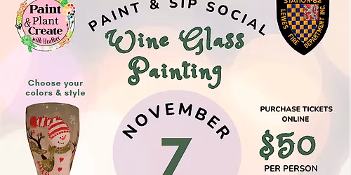 Paint & Sip Social: Lewes Fire Dept Aux Fundraiser