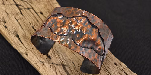 Low Tech Repousse Copper Cuff Bracelet - In-Person Jewelry Class