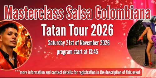 Masterclass Salsa Colombiana | Tatan Tour 2026 \ud83c\udf1f\ud83d\udc83\ud83d\udd25