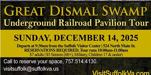 Great Dismal Swamp Underground Railroad Pavilion Tour