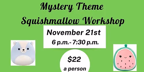 Mystery Theme Squishmallow Workshop