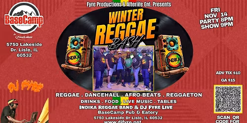 Full Send Fridays: Winter Reggae W\/ Dj Frye, Indika, Indika