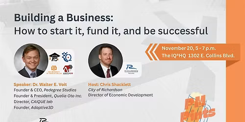 Building a Business: How to start, fund it, and be successful