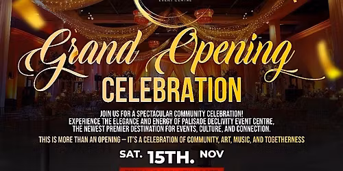 PALISADE DECLIVITY GRAND OPENING & OPEN HOUSE CELEBRATION