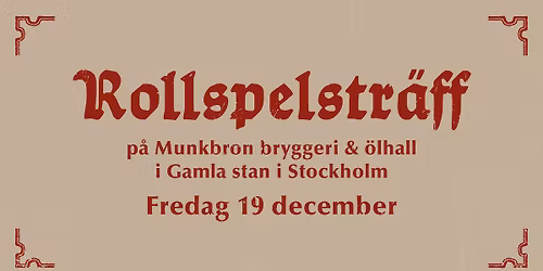 Rollspelstr\u00e4ff i Stockholm
