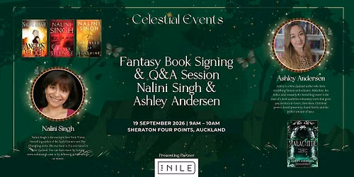 Celestial Events Book Signing and Q&A (Auckland) presenting with The Nile