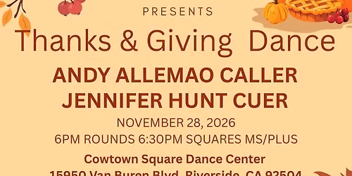 Thanks & Giving Square Dance