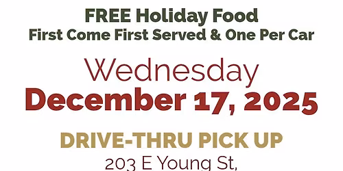 Holiday Food Giveaway
