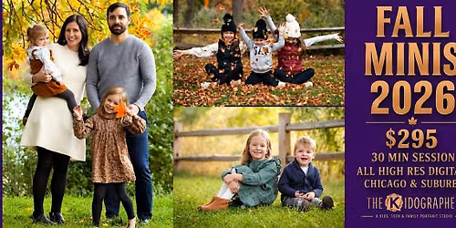 Fall Mini Sessions 2026- Gompers Park- Oct 11th & 24th