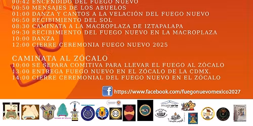 CEREMONIA FUEGO NUEVO 2025 RUMBO AL 2027