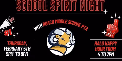 School Spirit Night - Roach Middle School PTA