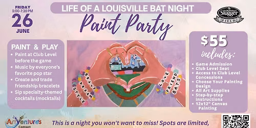 Life of a Louisville Bat Paint Party
