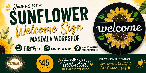 Sunflower Welcome Sign Workshop