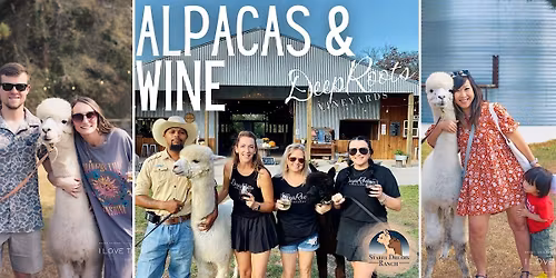 Alpacas & Wine Saturday  - DeepRoots Vineyards (December 13th)