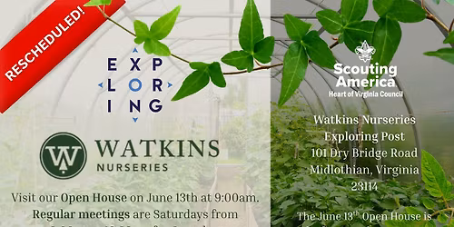 Watkins Nurseries Exploring Post Open House
